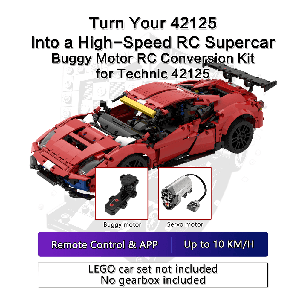 LEGO Technic RC upgrade kits with Buggy motor, PF motor or Brushless motor– SKRC high-speed modification kit