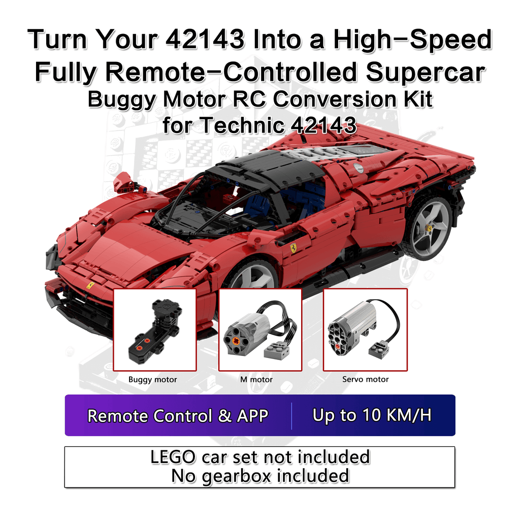 LEGO Technic RC upgrade kits with Buggy motor, PF motor or Brushless motor– SKRC high-speed modification kit