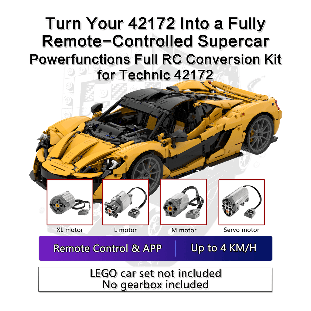 LEGO Technic RC upgrade kits with Buggy motor, PF motor or Brushless motor– SKRC high-speed modification kit